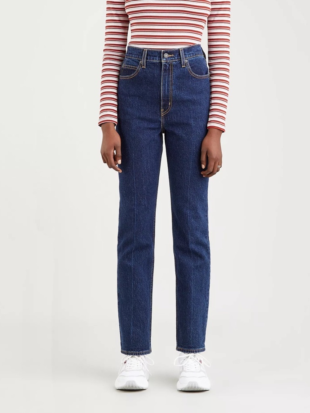 Women’s | Levi’s Premium 70s High Slim Straight Jeans, Dark Wash | Size 25